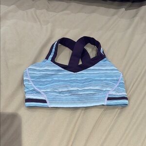 Lululemon Athletica Blue and Purple Sports Bra Racerback
